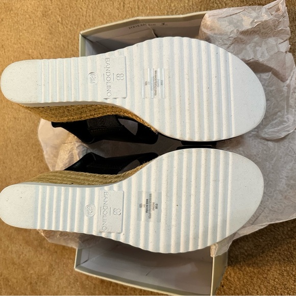 Bandolino Women's Zuni black Platform Sandal NIB 6.5 - Picture 7 of 11